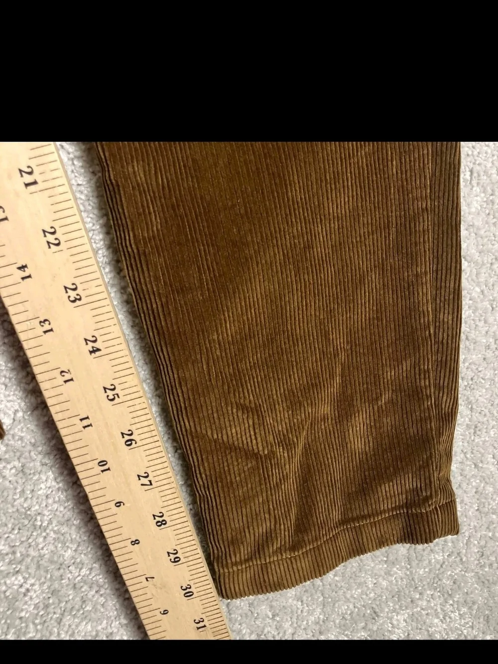 J.Crew Corduroy Pants Mens 32x32 Brown Pleated Slim Fit Trousers Cotton Casual